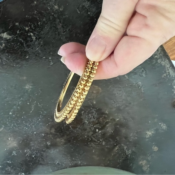 Gold Bangles x 2 - Picture 7 of 7